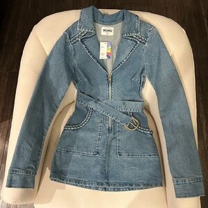 Show Me Your MuMu Light Blue Denim Dress